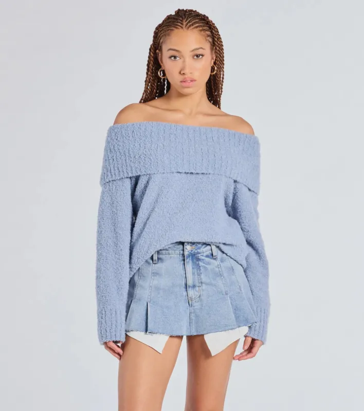 Chilly Days Off-The-Shoulder Sweater sold by Windsor