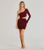 Girl's Night One-Shoulder Cutout Mini Dress sold by Windsor