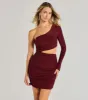 Girl's Night One-Shoulder Cutout Mini Dress sold by Windsor