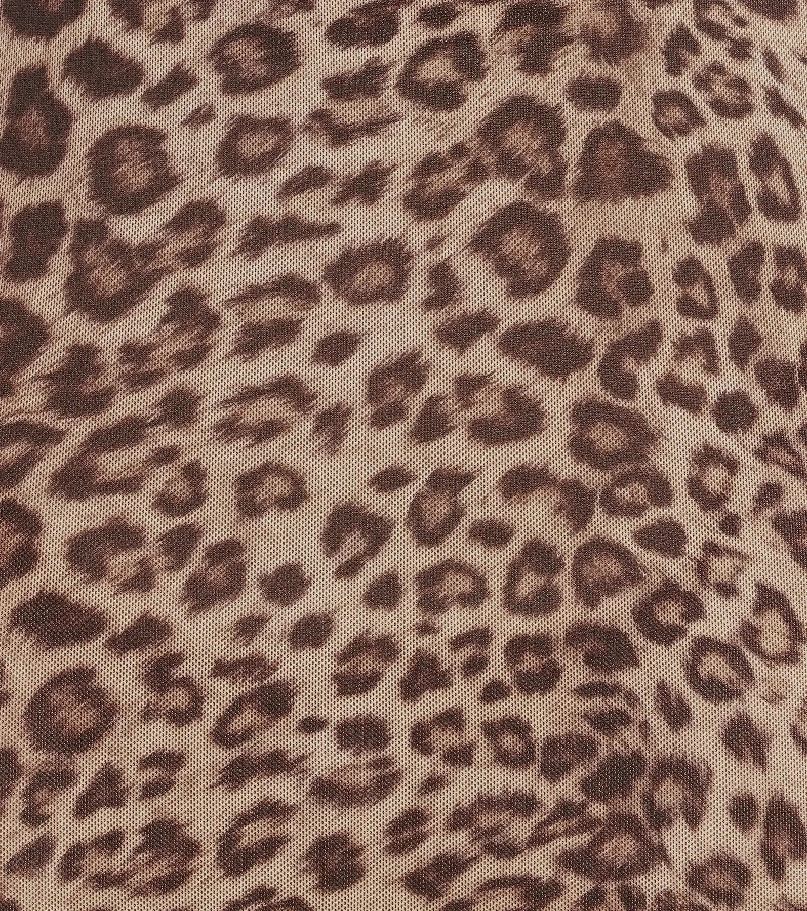 Walk On The Wild Side Leopard Mesh Mini Dress sold by Windsor product image thumbnail 4