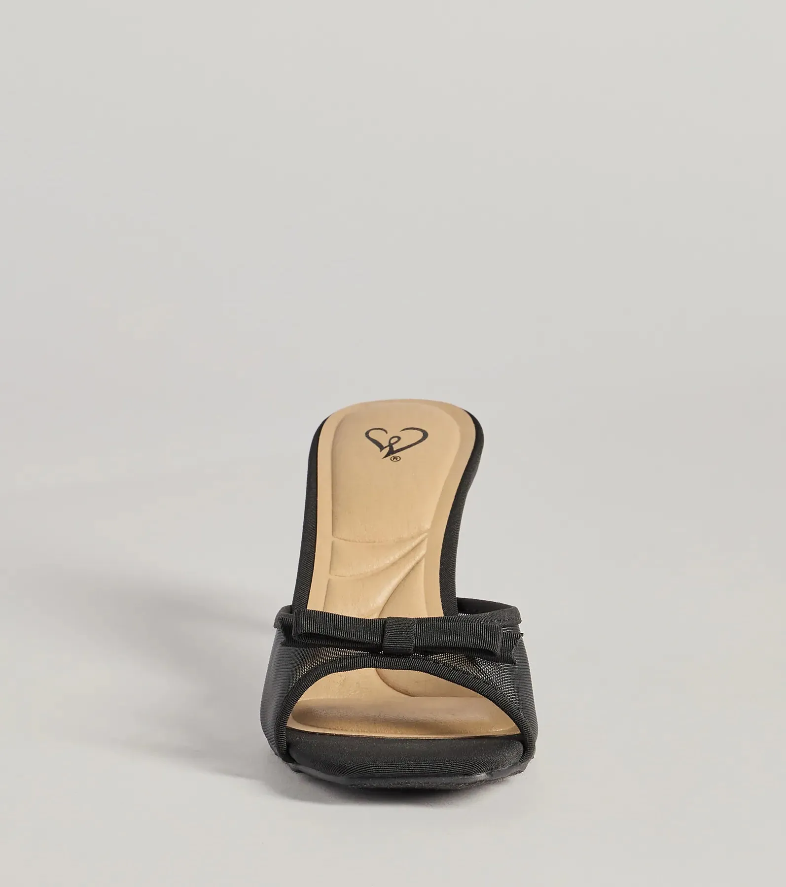 Adorable Bow Mesh Strap Stiletto Mules sold by Windsor product image thumbnail 3