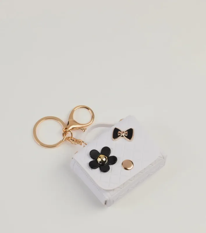 Flower Bow Mini Purse Keychain sold by Windsor