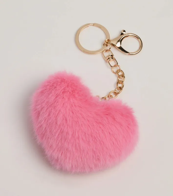 Soft At Heart Faux Fur Plush Keychain sold by Windsor