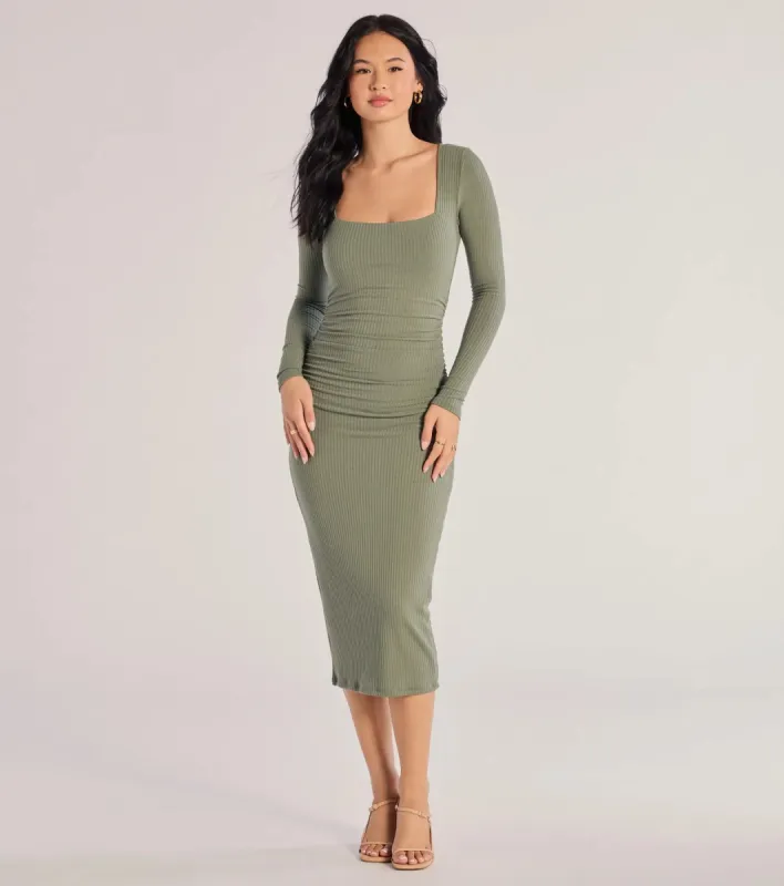 Always A Good Time Long Sleeve Midi Dress sold by Windsor