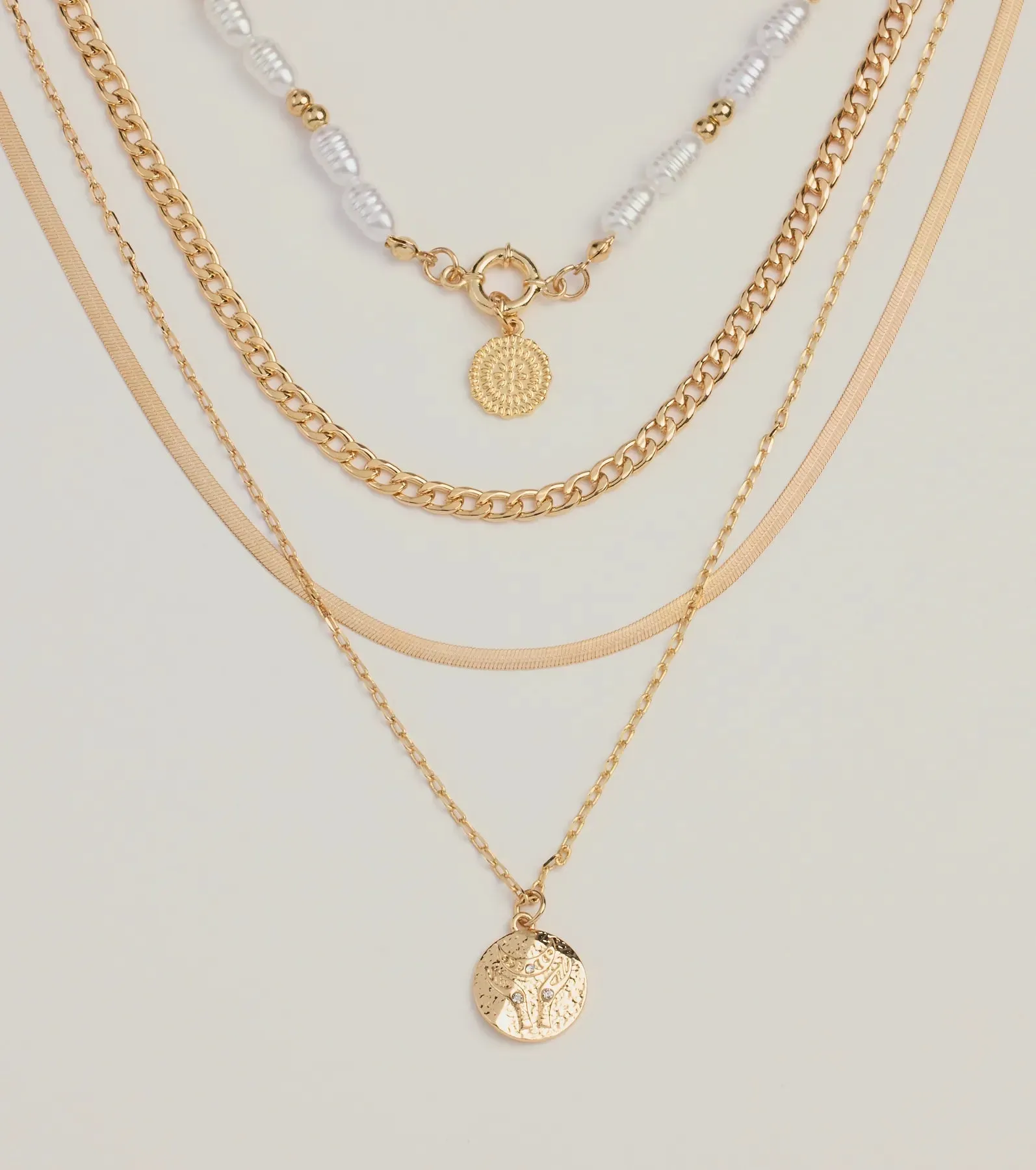 Made To Be Seen Statement Layered Necklace sold by Windsor product image thumbnail 2