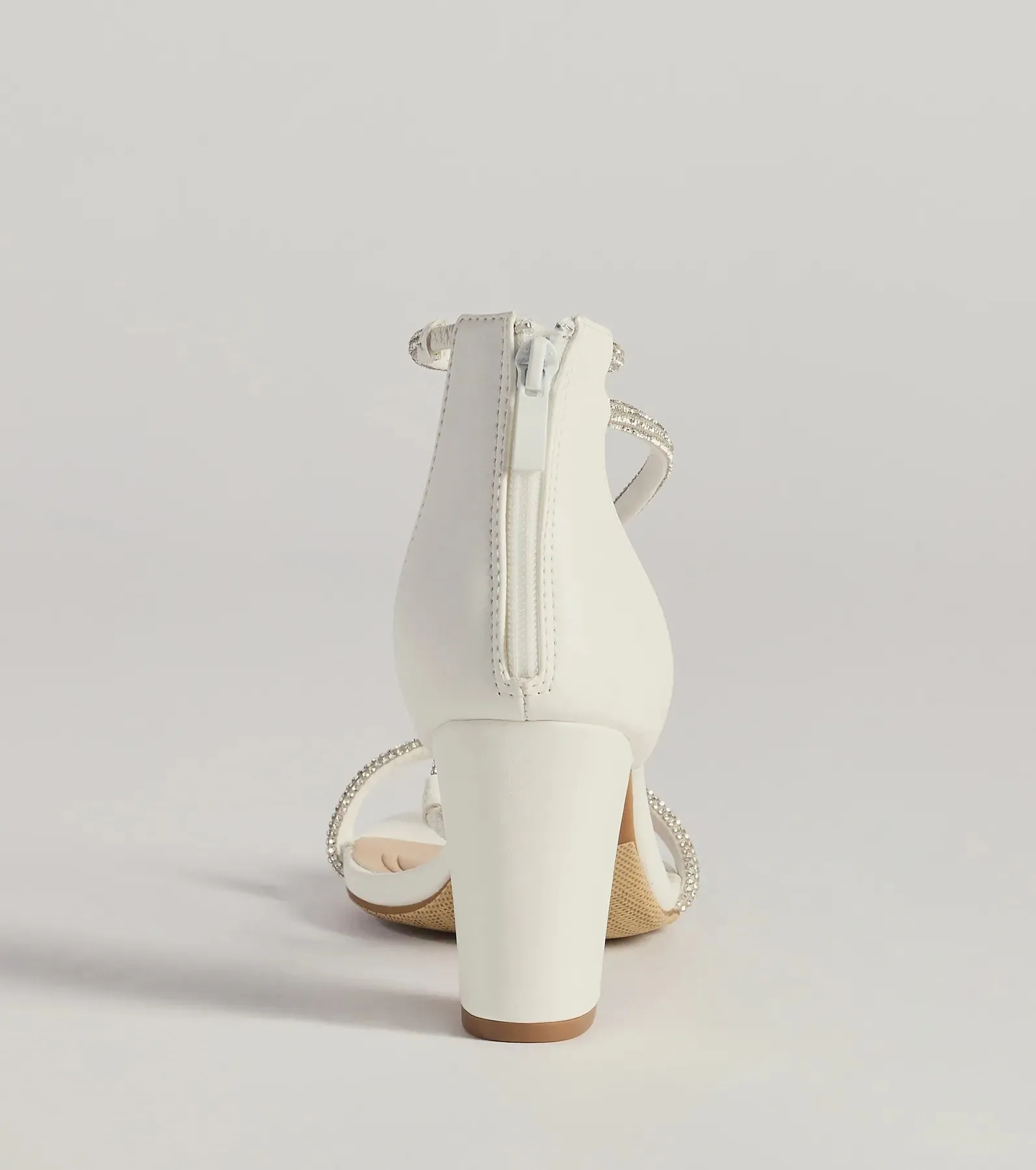 Love To Sparkle Rhinestone Strap Block Heels sold by Windsor product image thumbnail 4