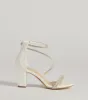 Love To Sparkle Rhinestone Strap Block Heels sold by Windsor