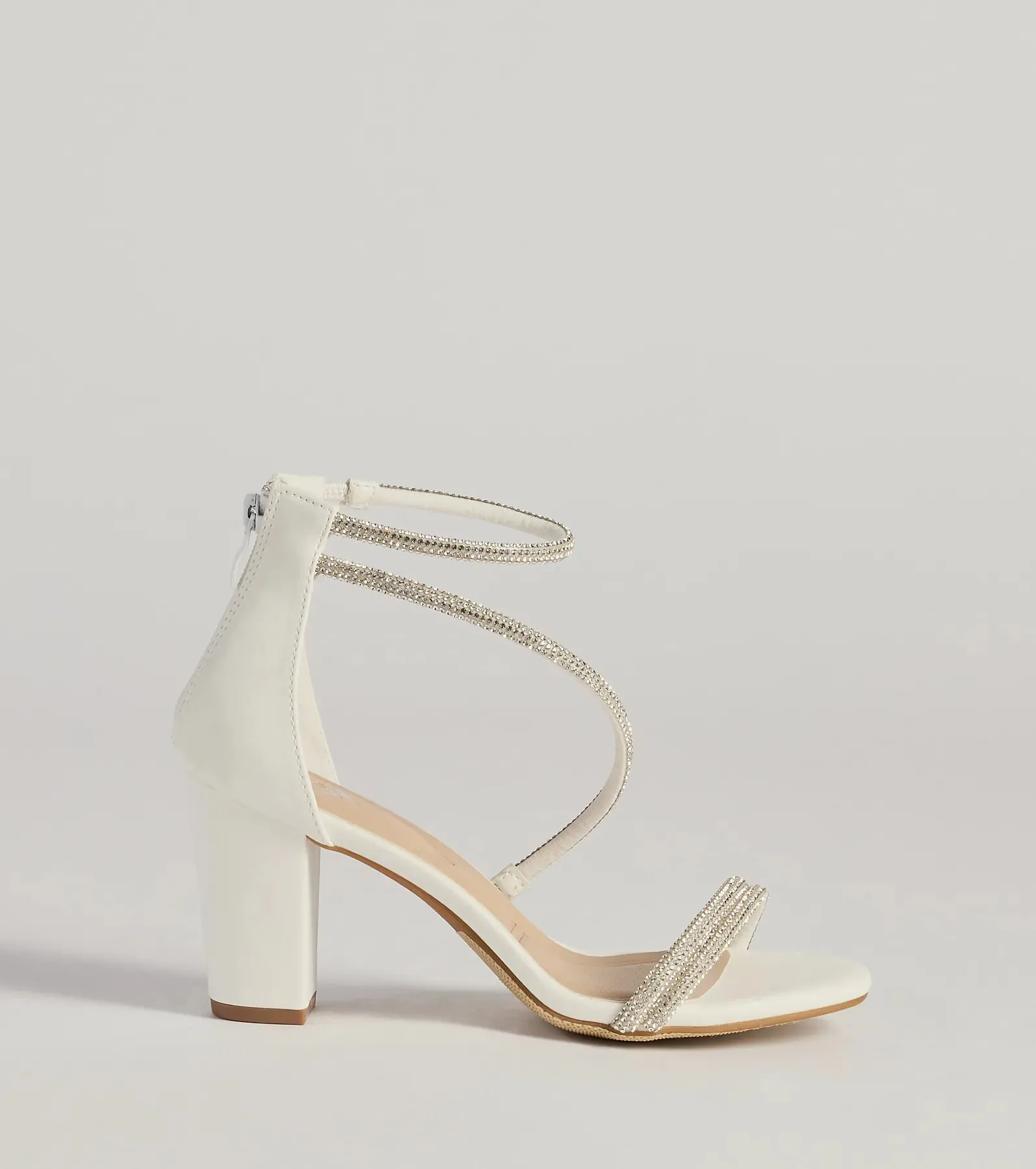 Love To Sparkle Rhinestone Strap Block Heels sold by Windsor product image thumbnail 2