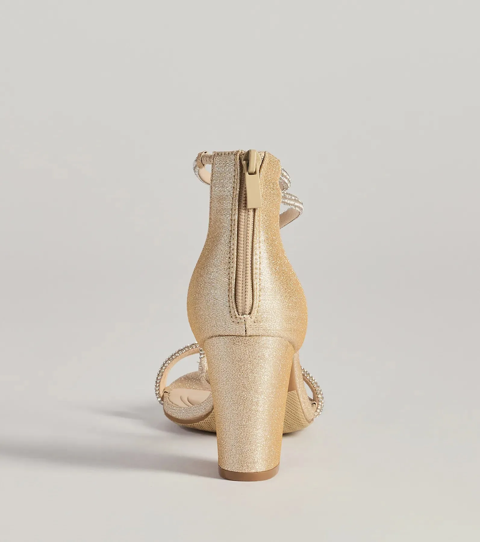 Step Into Glam Rhinestone Glitter Block Heels sold by Windsor product image thumbnail 4