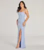 Jillian Formal Sequin Slit Slim Long Dress sold by Windsor
