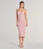 In For Romance Lace Mesh Bodycon Midi Dress sold by Windsor