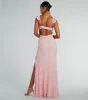 Estella V-Neck Column Long Sequin Formal Dress sold by Windsor