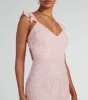 Estella V-Neck Column Long Sequin Formal Dress sold by Windsor