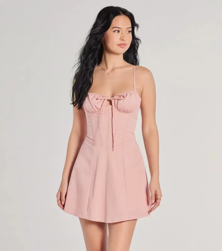 Such A Sweetheart Corset Lace-Up A-Line Short Dress sold by Windsor