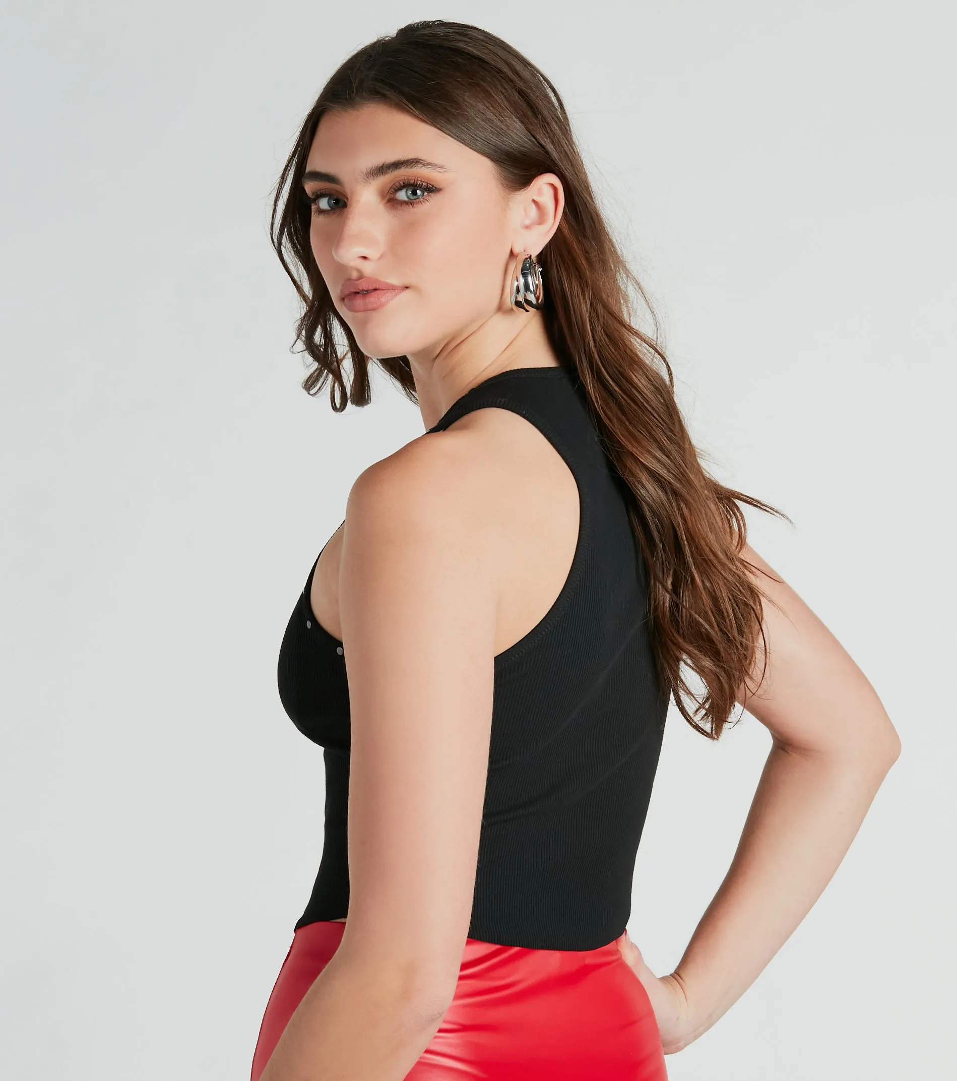 Take A Bite Stud Lips And Cherry Graphic Tank Top sold by Windsor product image thumbnail 3