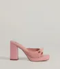 Cute Vibes Bow Platform Knit Mules sold by Windsor