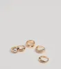 Stylish Stack Chunky Rhinestone And Pearl Ring Set sold by Windsor