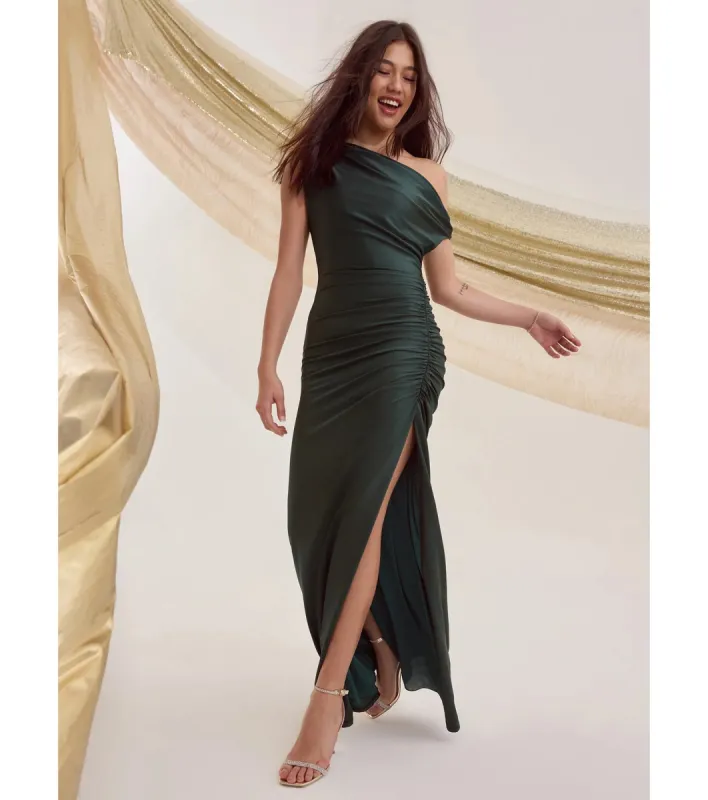 Stacy Off-Shoulder Slit Bodycon Formal Dress sold by Windsor