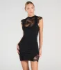 Unforgettable Sultry Lace Open Back Mini Dress sold by Windsor