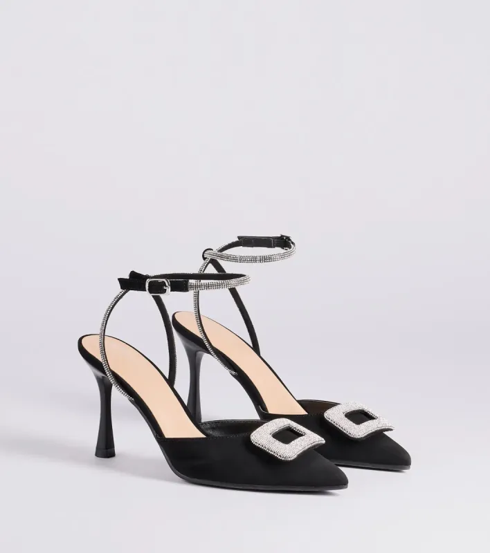 Luxe Night Out Rhinestone Stiletto Pumps sold by Windsor