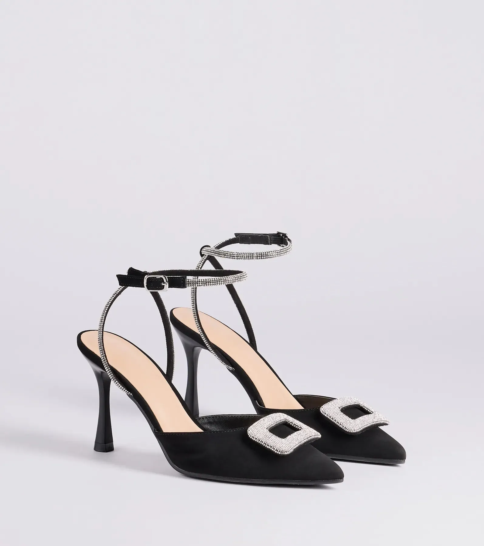 Luxe Night Out Rhinestone Stiletto Pumps sold by Windsor