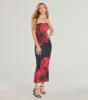 Impressive Blossom Strapless Floral Maxi Dress sold by Windsor