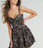 Spring Has Sprung Floral Bubble Hem Skater Dress sold by Windsor