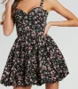 Spring Has Sprung Floral Bubble Hem Skater Dress sold by Windsor