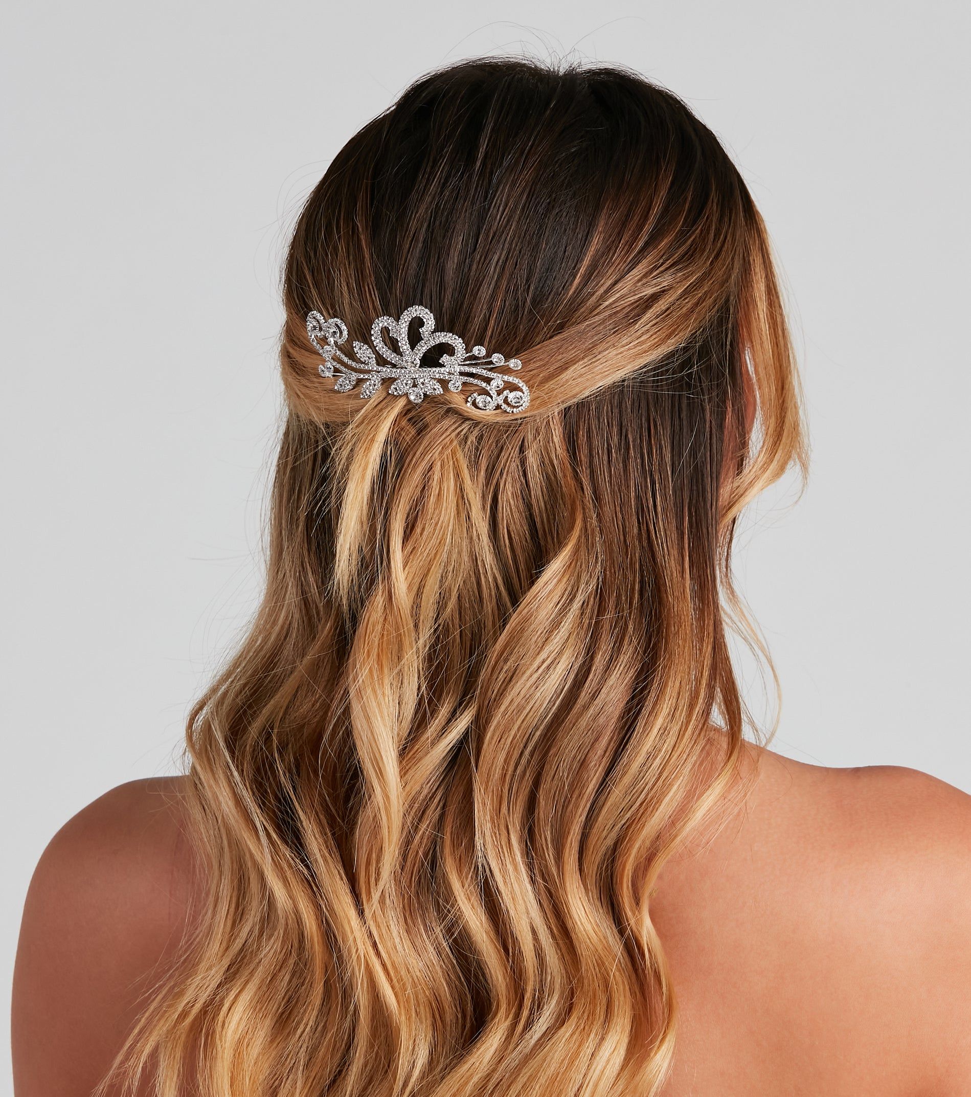 Rhinestone Filigree Hair Comb sold by Windsor product image thumbnail 2