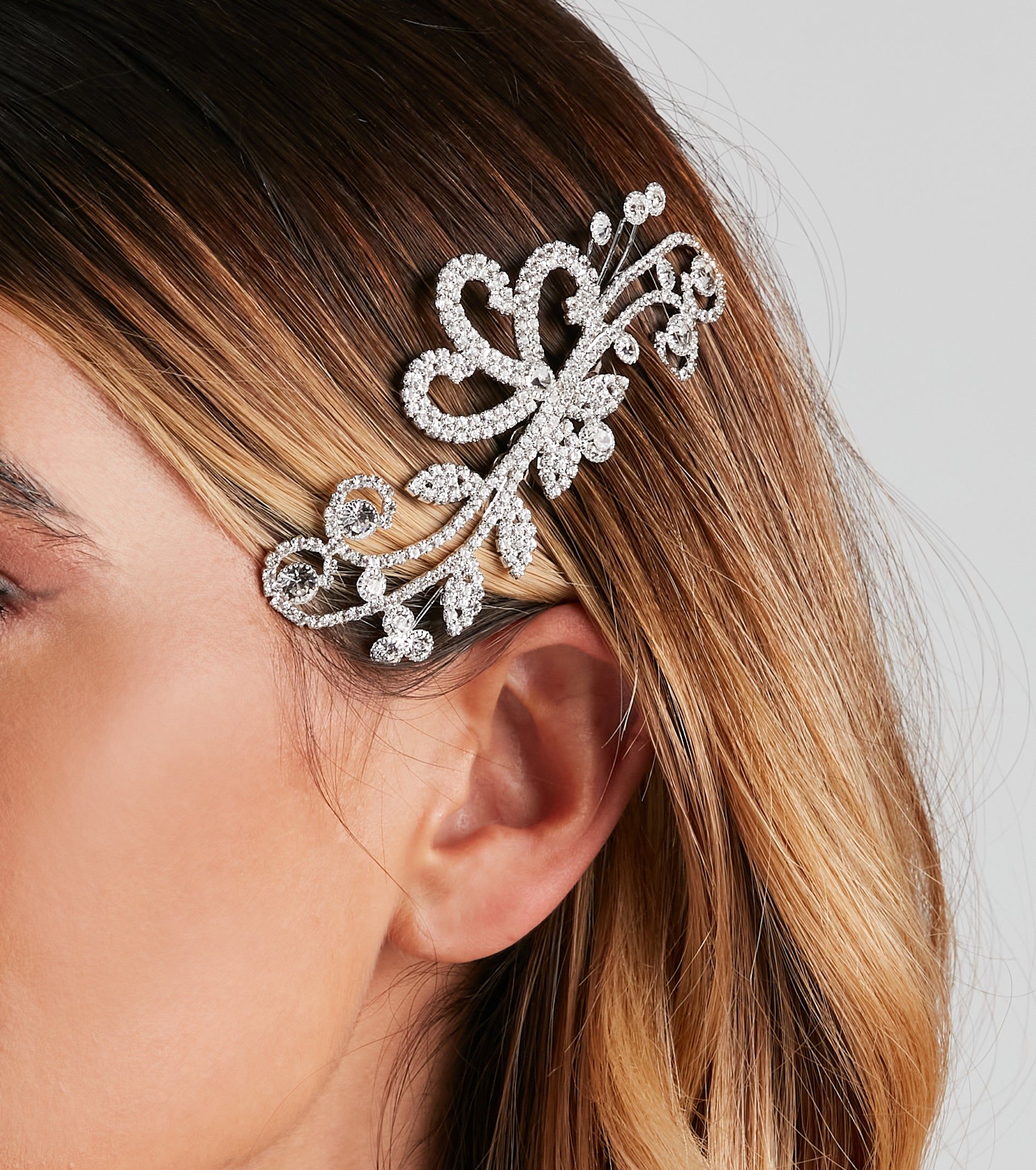 Rhinestone Filigree Hair Comb sold by Windsor product image thumbnail 3