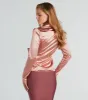 Biz Chic Satin Tie-Front Blazer sold by Windsor