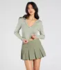 Cute Guarantee Long Sleeve Henley Crop Top sold by Windsor