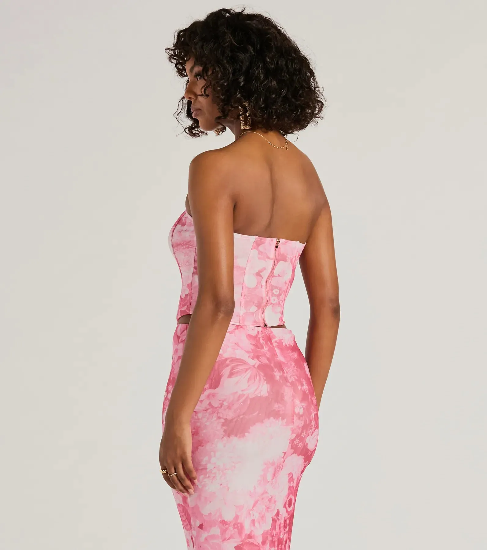 Floral Sensation Strapless Crop Bustier sold by Windsor product image thumbnail 2
