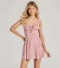 Gorgeous Than Ever A-Line Crepe Mini Dress sold by Windsor