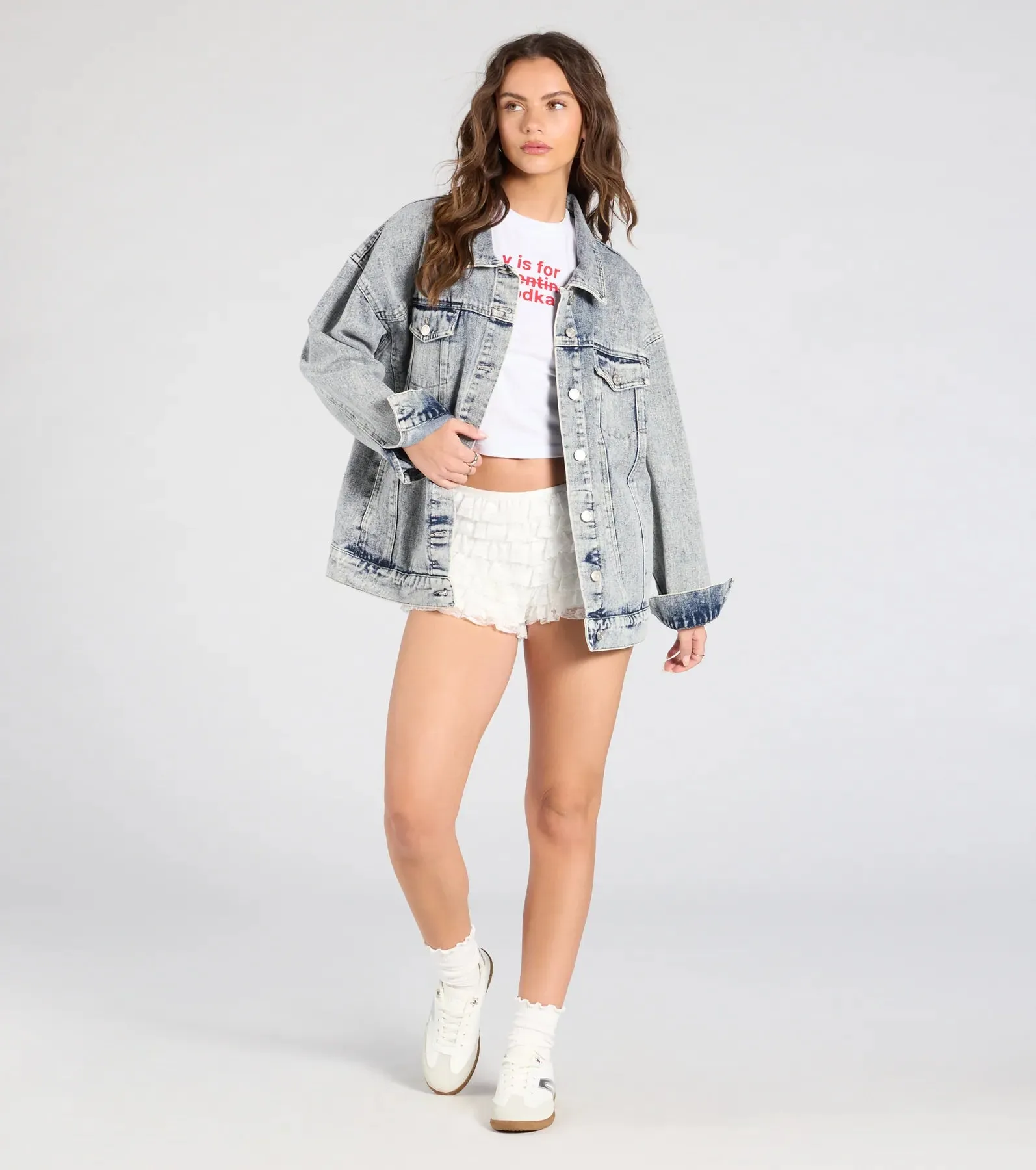 Easy Like Oversized Denim Jacket sold by Windsor product image thumbnail 3