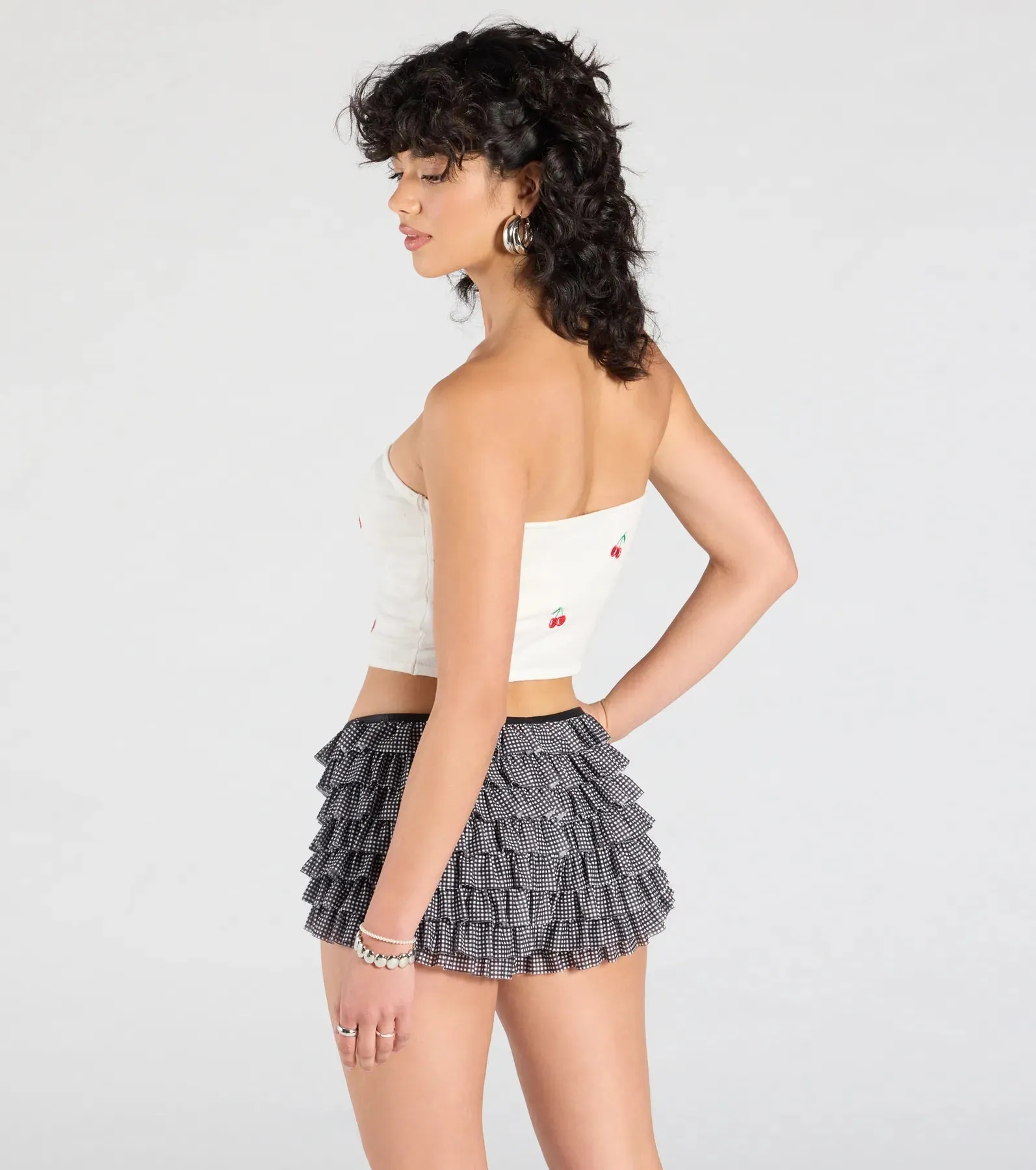 Cute Pickings Cherry Embroidered Tube Top sold by Windsor product image thumbnail 2