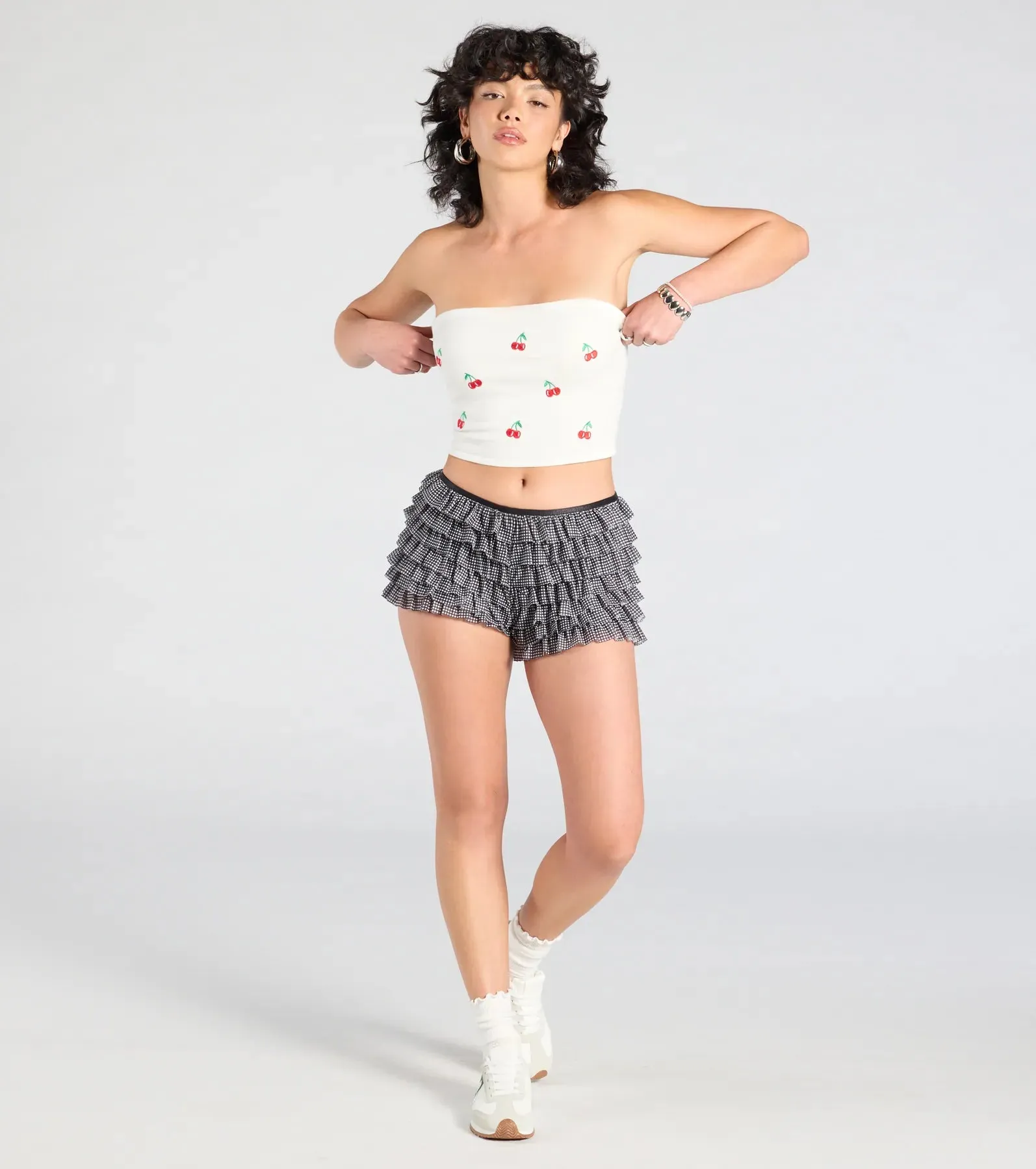 Cute Pickings Cherry Embroidered Tube Top sold by Windsor product image thumbnail 3