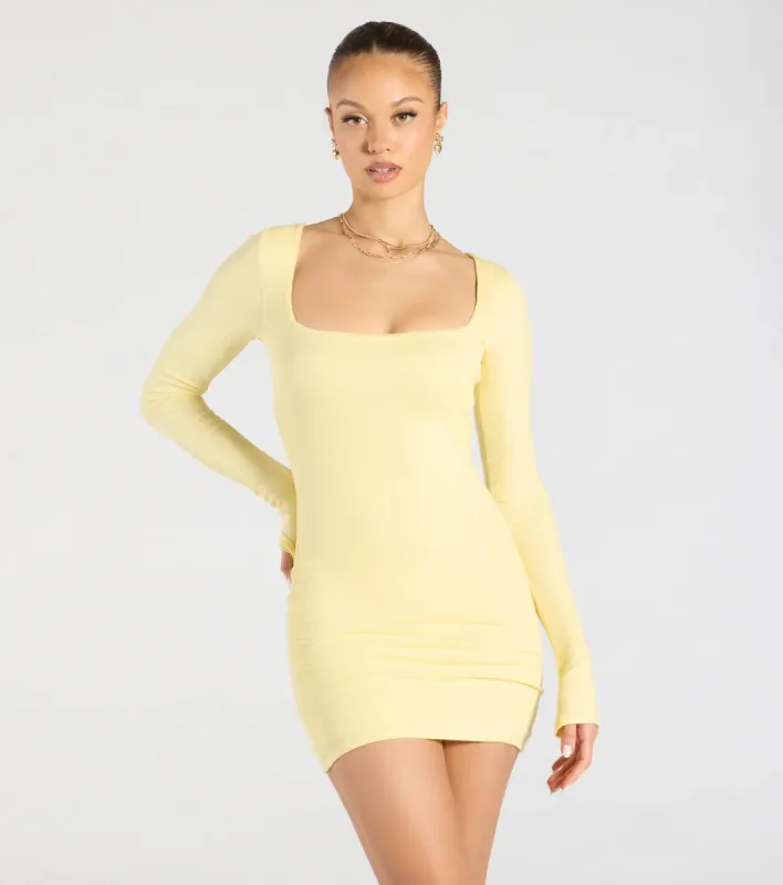 Remarkable Allure Long Sleeve Mini Dress sold by Windsor