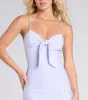 Charming Arrival Tie-Front Slit Midi Dress sold by Windsor