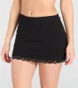 Hint Of Romance Lace Trim Mini Skort sold by Windsor
