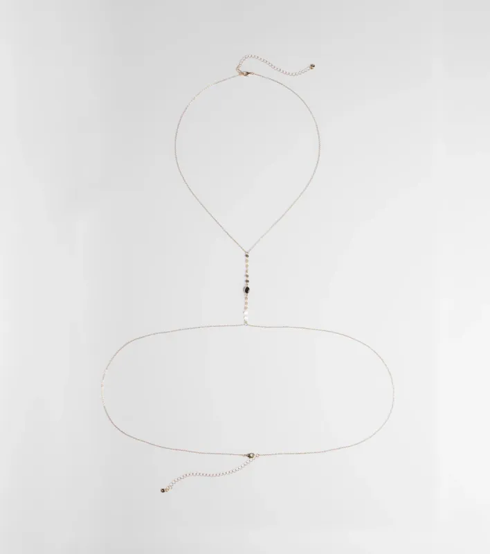 Love Potion Layered Dainty Body Chain sold by Windsor