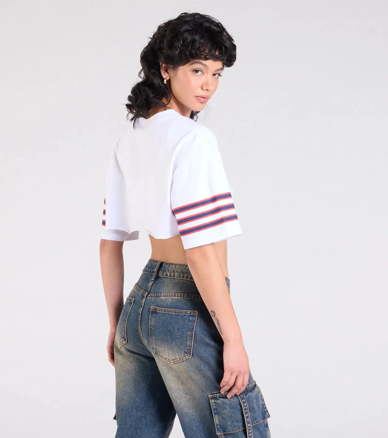 Go Team Varsity Graphic Crop Tee sold by Windsor product image thumbnail 2