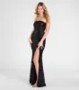 Barbara Strapless Slit Mermaid Sequin Formal Dress sold by Windsor