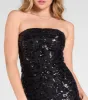 Barbara Strapless Slit Mermaid Sequin Formal Dress sold by Windsor