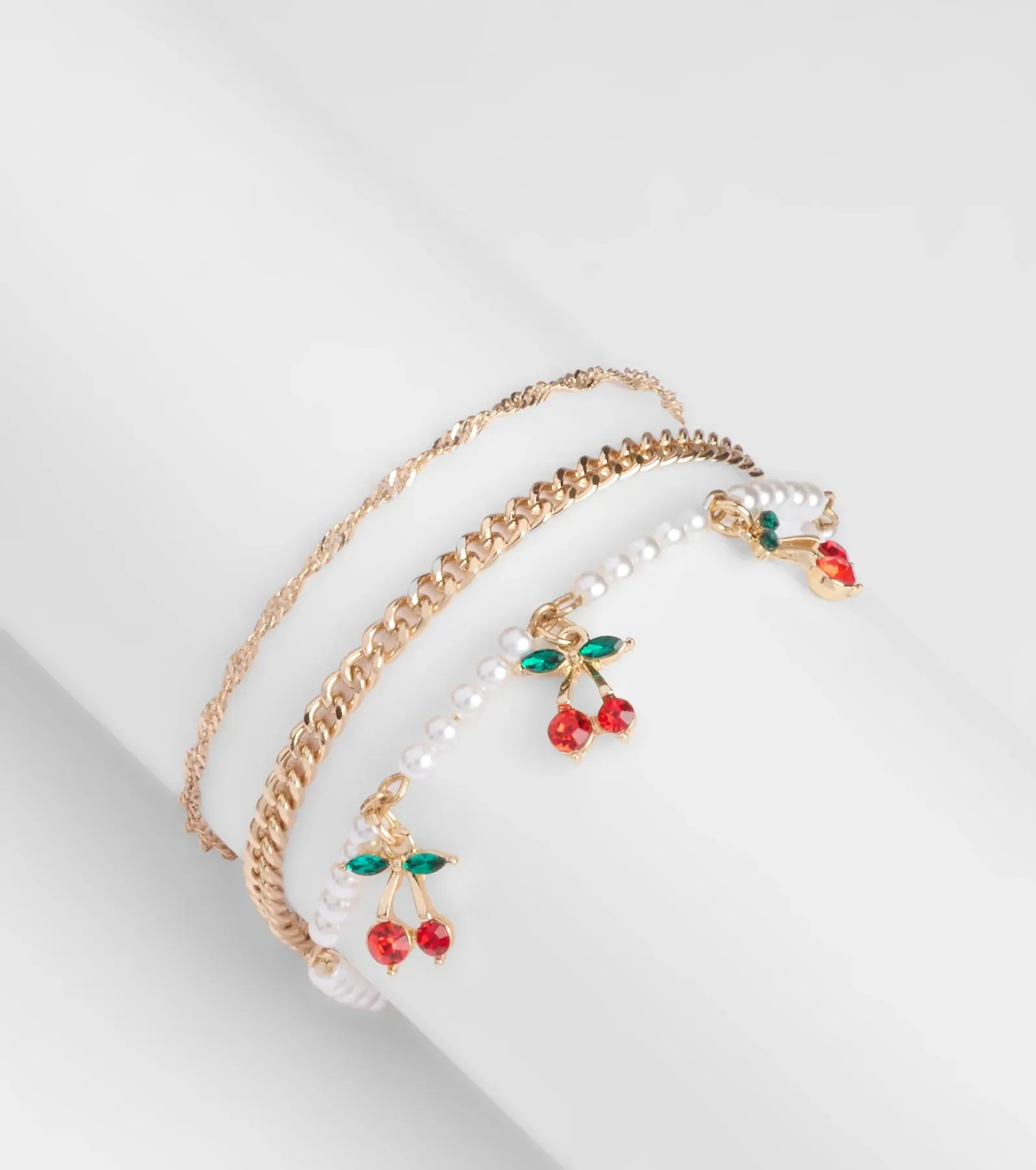 Cherry Picking Three-Pack Bracelet Set sold by Windsor