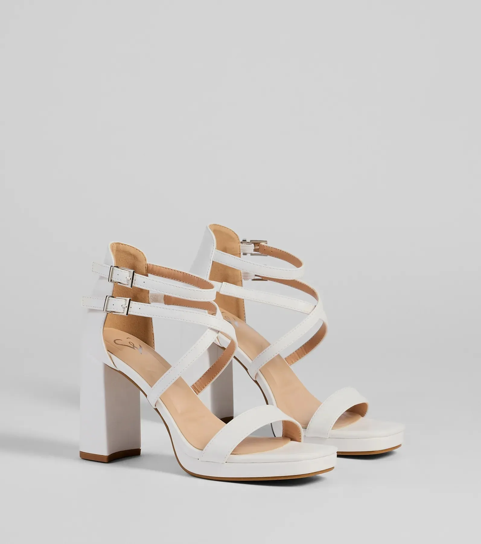 Stylish Steps Strappy Platform Heels sold by Windsor