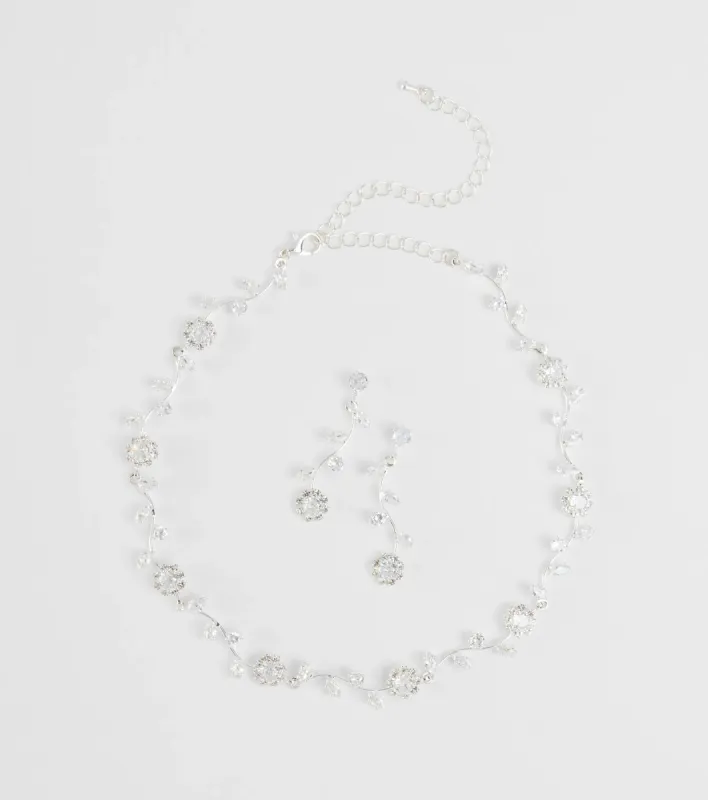 Floral Beauty Necklace And Earrings Set sold by Windsor