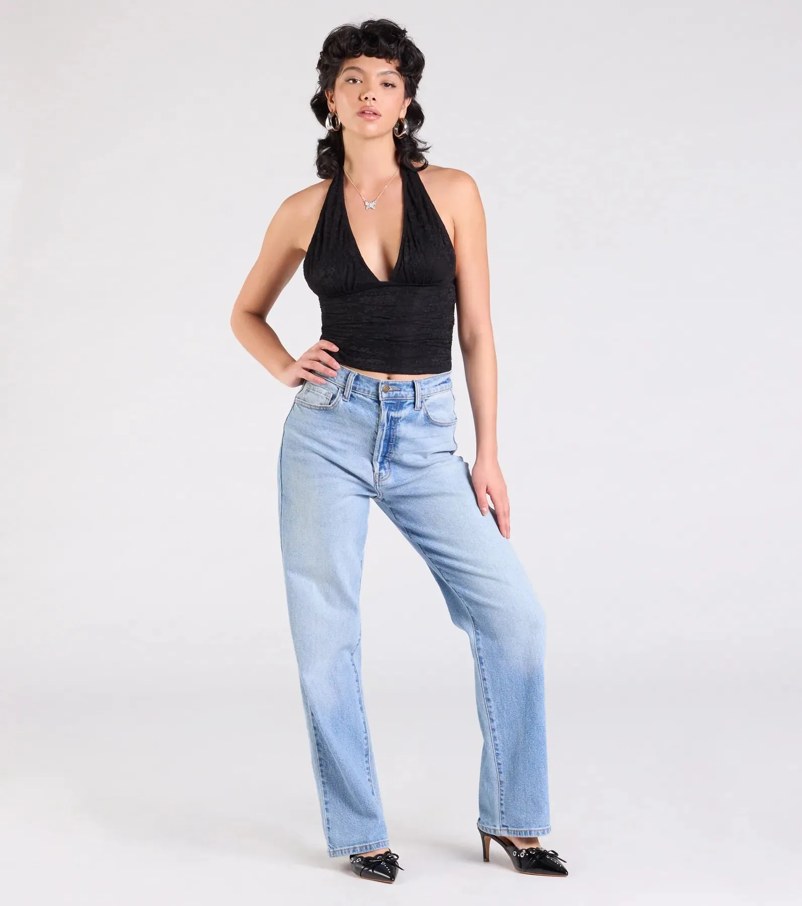 Alluring Charm Lace Halter Top sold by Windsor product image thumbnail 3