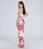 Bold Stunner Floral Mesh Strapless Maxi Dress sold by Windsor