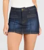 Real Babe High-Rise Denim Skort sold by Windsor